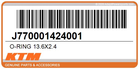 KTM J770001424001 O-Ring 13.6X2.4