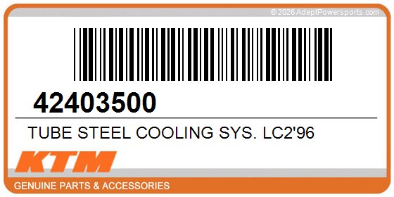 KTM 42403500 Tube Steel Cooling Sys. Lc2'96