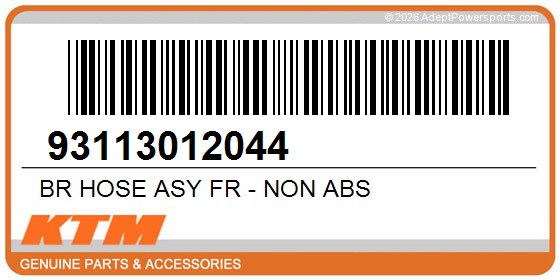 KTM 93113012044 Br Hose Asy Fr - Non Abs