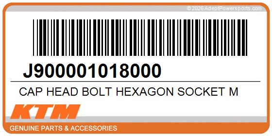 KTM J900001018000 Cap Head Bolt Hexagon Socket M