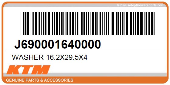 KTM J690001640000 Washer 16.2X29.5X4
