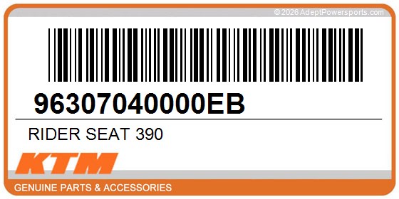 KTM 96307040000EB Rider Seat 390