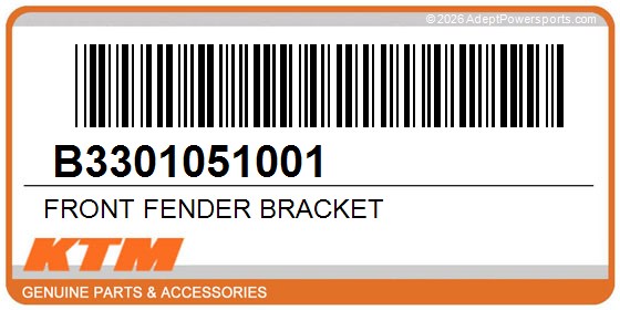 KTM B3301051001 Front Fender Bracket