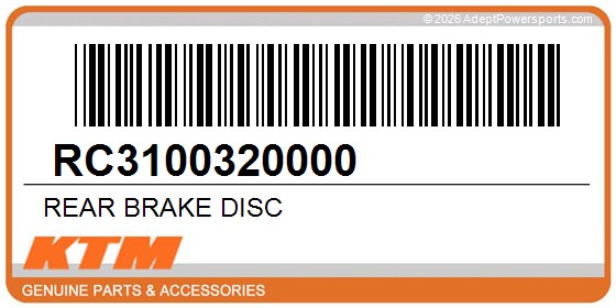KTM RC3100320000 Rear Brake Disc