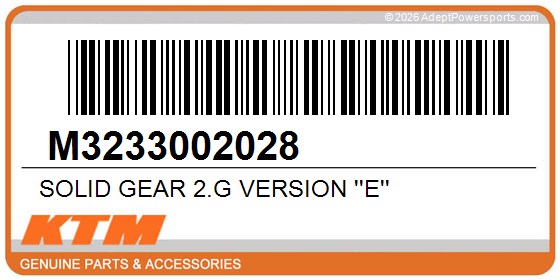 KTM M3233002028 Solid Gear 2.G Version ''E''