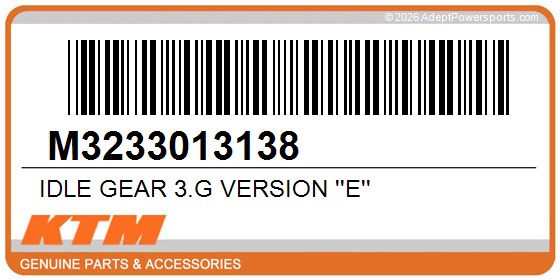 KTM M3233013138 Idle Gear 3.G Version ''E''