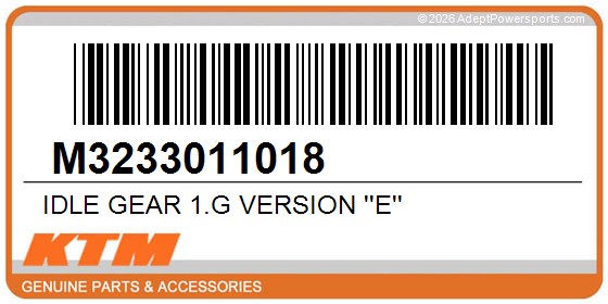 KTM M3233011018 Idle Gear 1.G Version ''E''