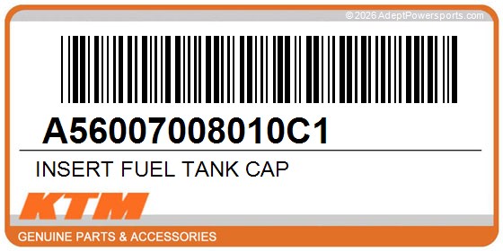 KTM A56007008010C1 Insert Fuel Tank Cap