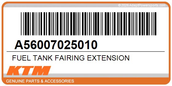KTM A56007025010 Fuel Tank Fairing Extension