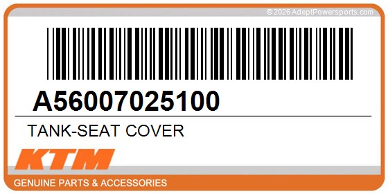 KTM A56007025100 Tank-Seat Cover