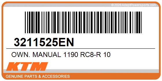 KTM 3211525EN Own. Manual 1190 Rc8-R 10