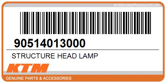 KTM 90514013000 Structure Head Lamp