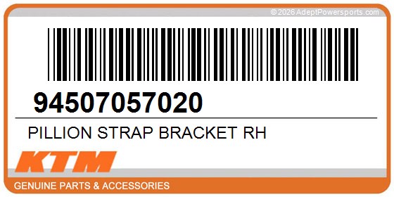 KTM 94507057020 Pillion Strap Bracket Rh