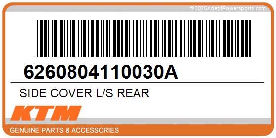 KTM 6260804110030A Side Cover L/S Rear