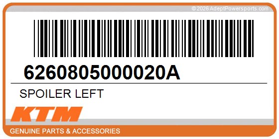 KTM 6260805000020A Spoiler Left