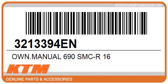KTM 3213394EN Own.Manual 690 Smc-R 16