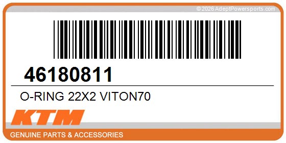 KTM 46180811 O-Ring 22X2 Viton70