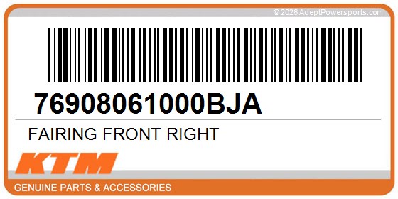 KTM 76908061000BJA Fairing Front Right