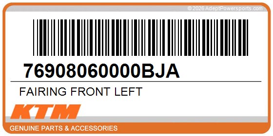 KTM 76908060000BJA Fairing Front Left