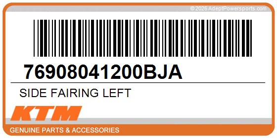 KTM 76908041200BJA Side Fairing Left