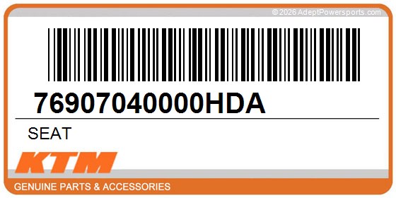 KTM 76907040000HDA Seat