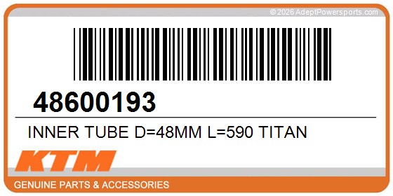 KTM 48600193 Inner Tube D=48Mm L=590 Titan
