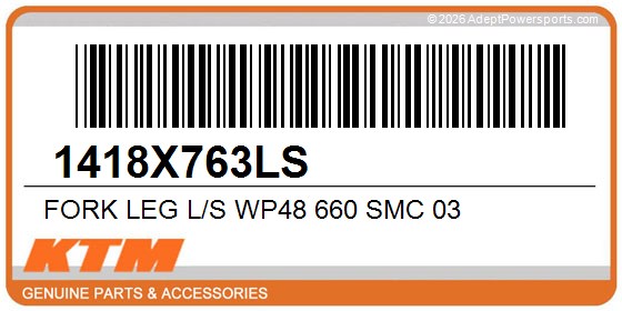 KTM 1418X763LS Fork Leg L/S Wp48 660 Smc 03