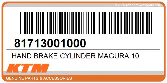 KTM 81713001000 Hand Brake Cylinder Magura 10