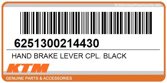 KTM 6251300214430 Hand Brake Lever Cpl. Black