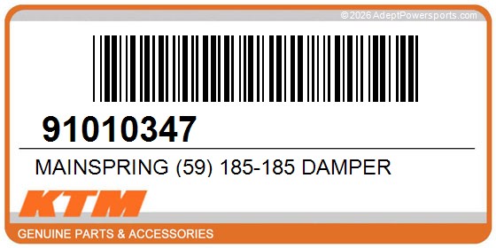 KTM 91010347 Mainspring (59) 185-185 Damper