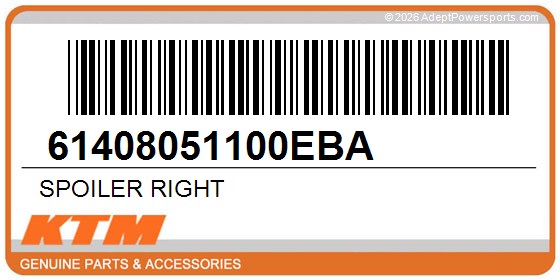KTM 61408051100EBA Spoiler Right