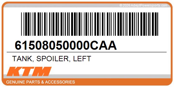 KTM 61508050000CAA Tank, Spoiler, Left