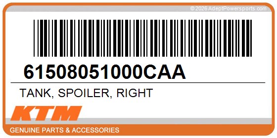 KTM 61508051000CAA Tank, Spoiler, Right