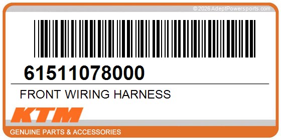 KTM 61511078000 Front Wiring Harness