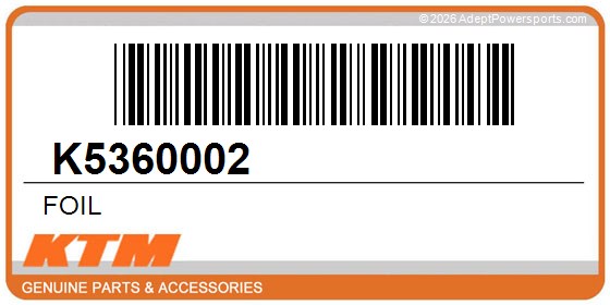 KTM K5360002 Foil