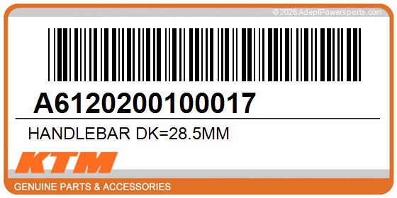 KTM A6120200100017 Handlebar Dk=28.5Mm