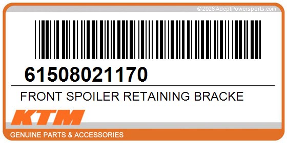 KTM 61508021170 Front Spoiler Retaining Bracke
