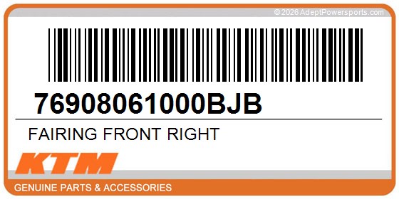 KTM 76908061000BJB Fairing Front Right