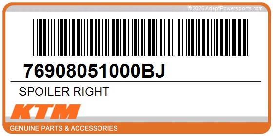KTM 76908051000BJ Spoiler Right