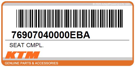 KTM 76907040000EBA Seat Cmpl.
