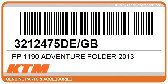KTM 3212475DE/GB Pp 1190 Adventure Folder 2013