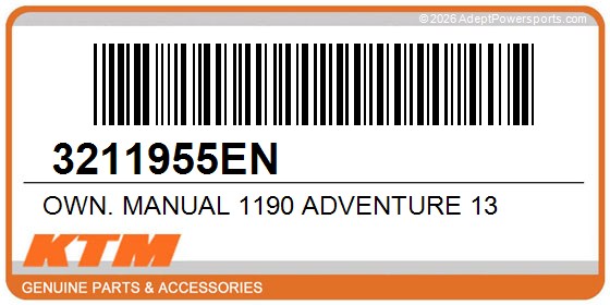 KTM 3211955EN Own. Manual 1190 Adventure 13