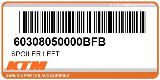 KTM 60308050000BFB Spoiler Left