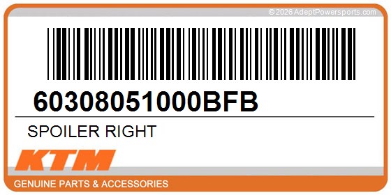 KTM 60308051000BFB Spoiler Right