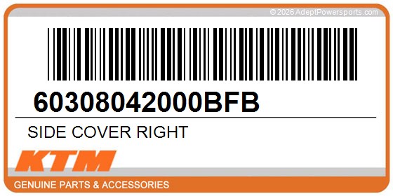 KTM 60308042000BFB Side Cover Right