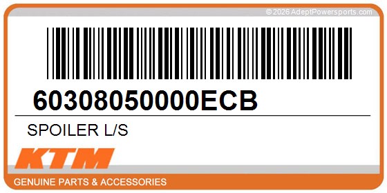 KTM 60308050000ECB Spoiler L/S