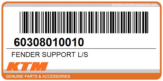 KTM 60308010010 Fender Support L/S