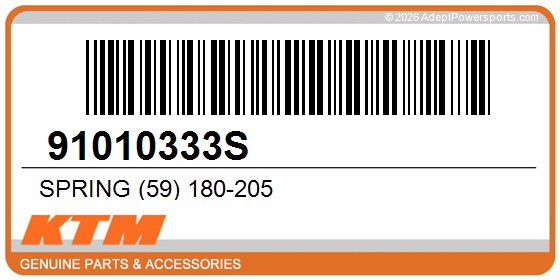 KTM 91010333S Spring (59) 180-205