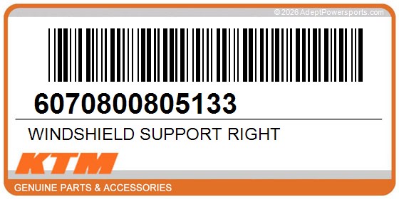 KTM 6070800805133 Windshield Support Right