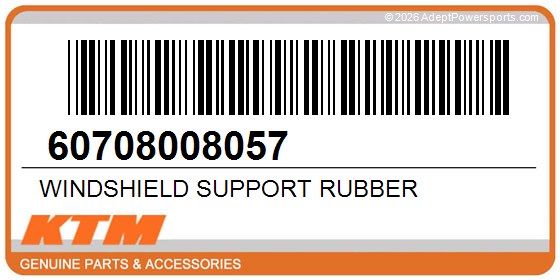 KTM 60708008057 Windshield Support Rubber